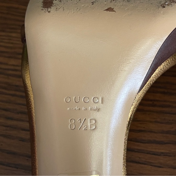 GUCCI Leather Braided Platform Sandal Size 8.5 - Picture 13 of 15